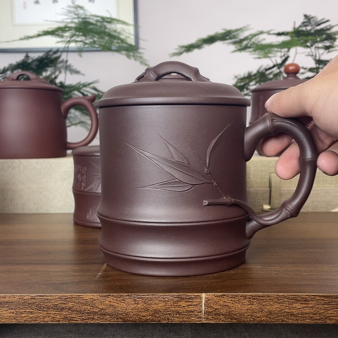 *****紫砂茶杯不配礼盒600cc