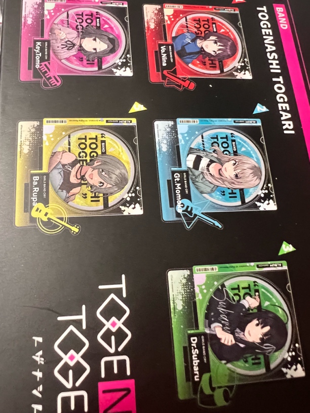 GBC哭泣少女乐队亚克力吧唧套组