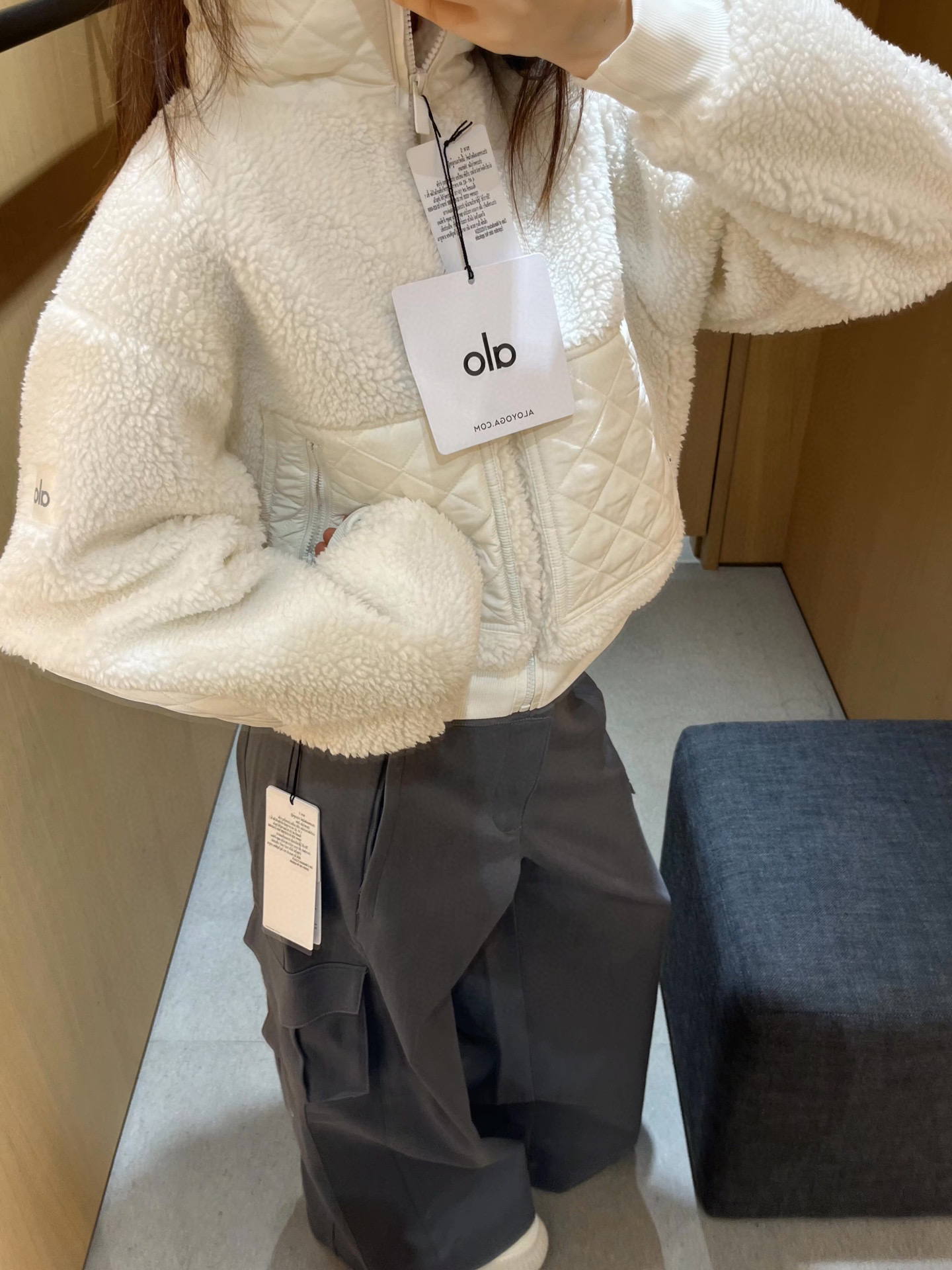 ao羊羔毛外套短款男女情侣潮秋冬短外套