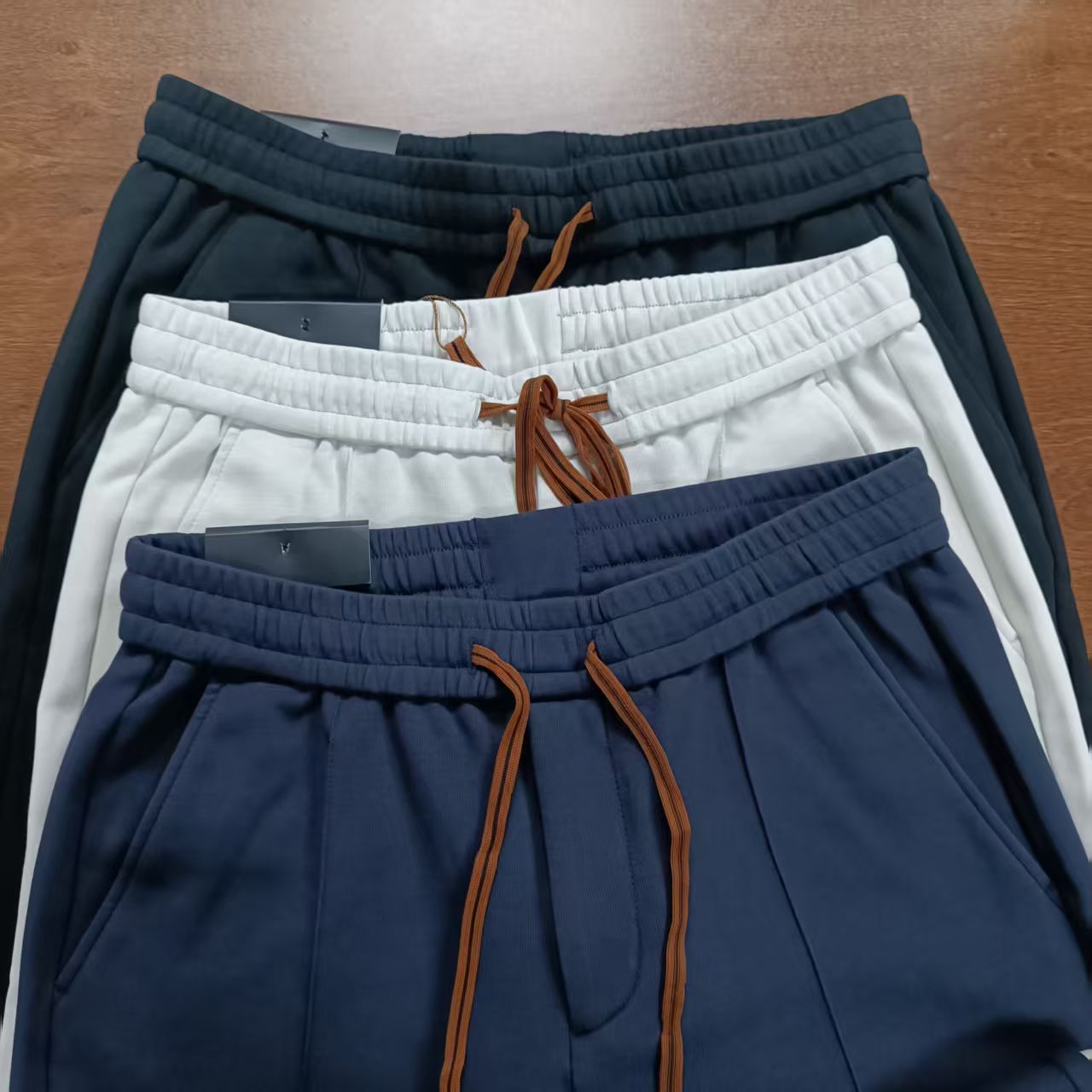 Z刺绣通勤休闲直筒裤秋冬中腰运动直筒裤（卡码拍小）