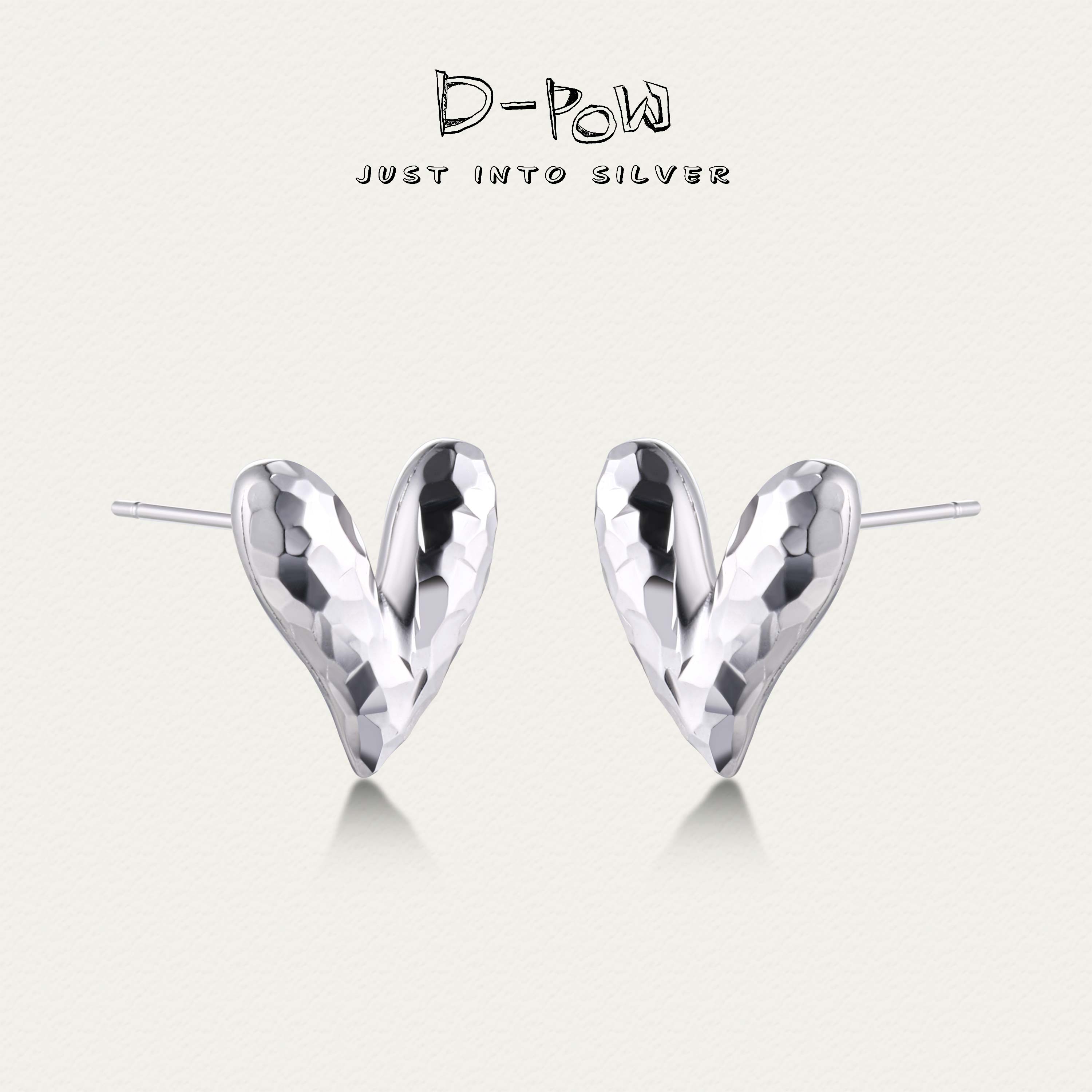 灯小炮 925银耳饰 【冰冰桃】耳钉（8393）气质轻奢百搭小众简约ins