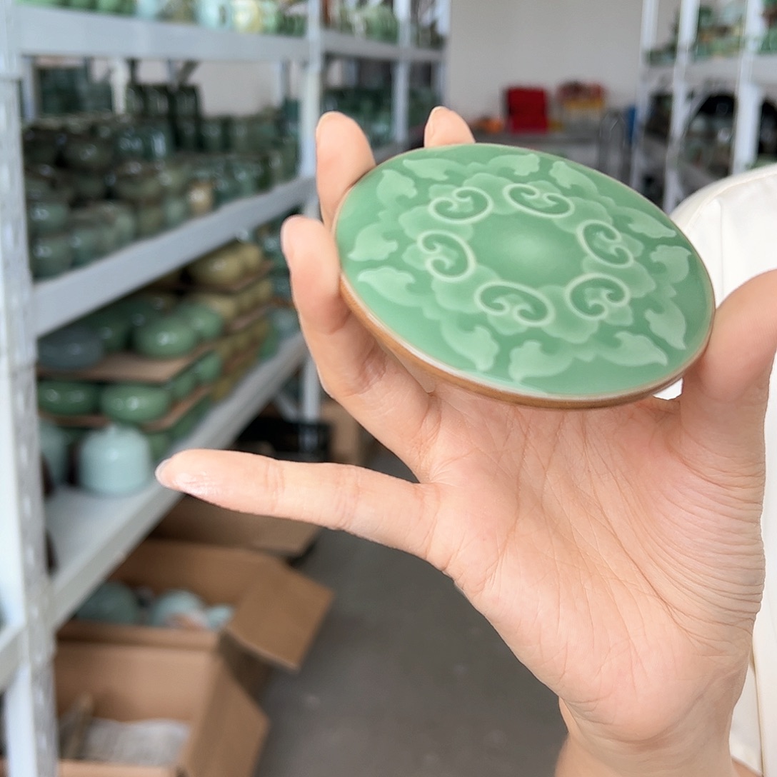 龙泉云间青瓷小米茶器