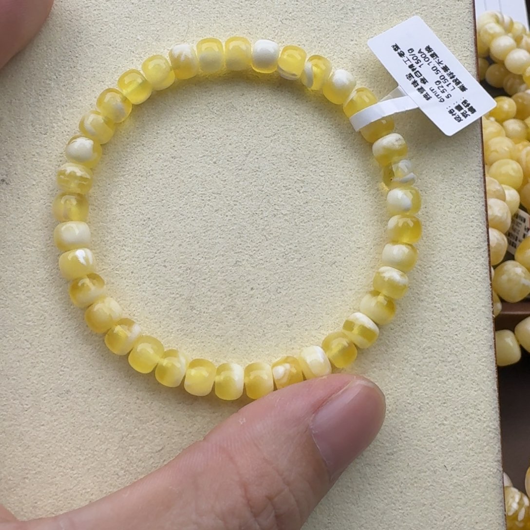 琥珀手链未镶嵌蜜蜡手串