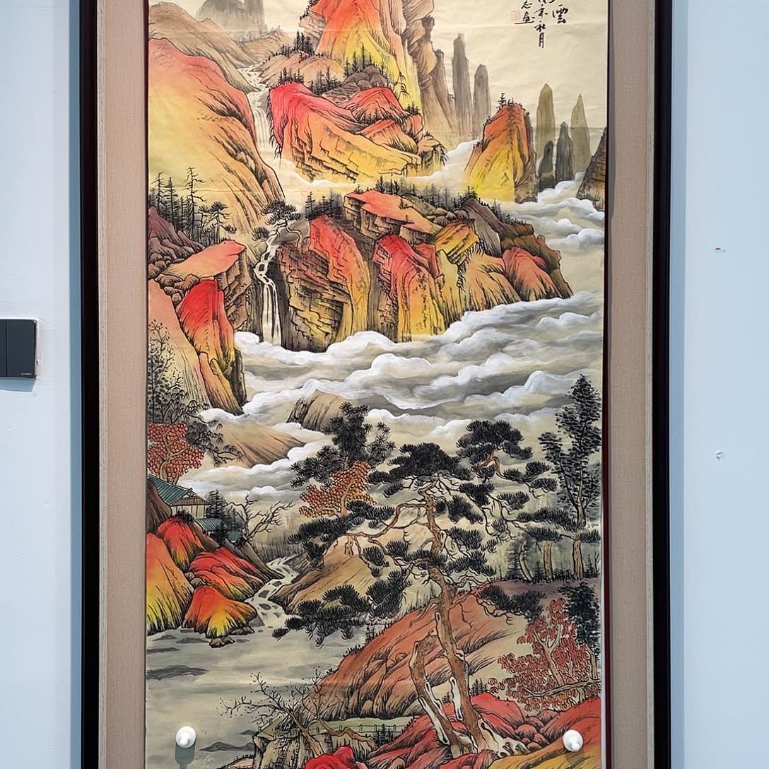 国画凌行志手绘作品