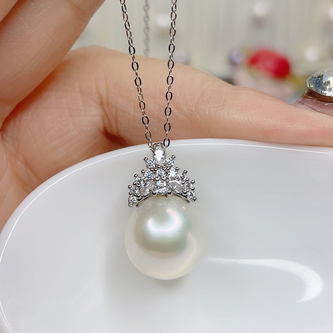 合金淡水珍珠吊坠(赠链)