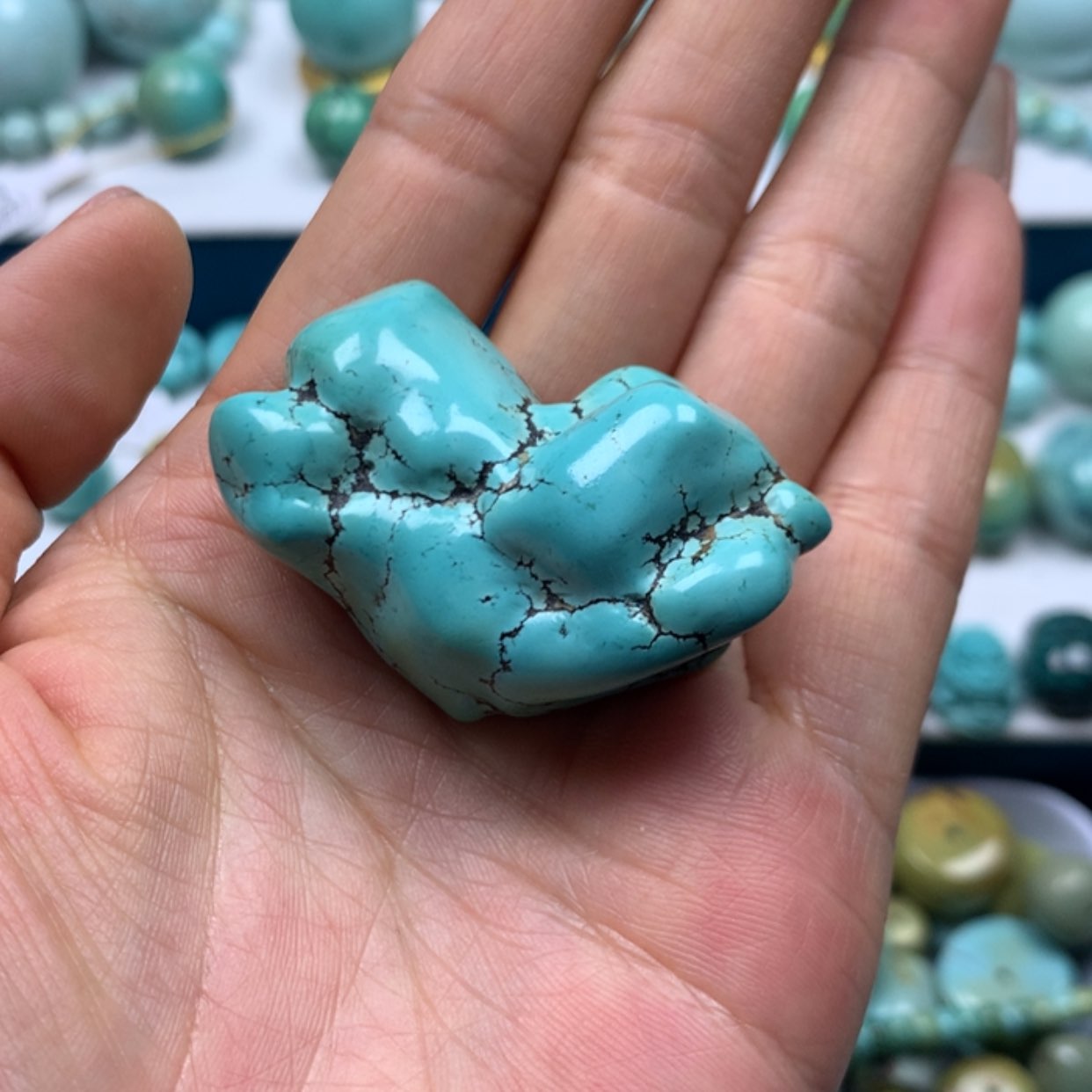【闪购商品】未镶嵌绿松石珠宝奇石