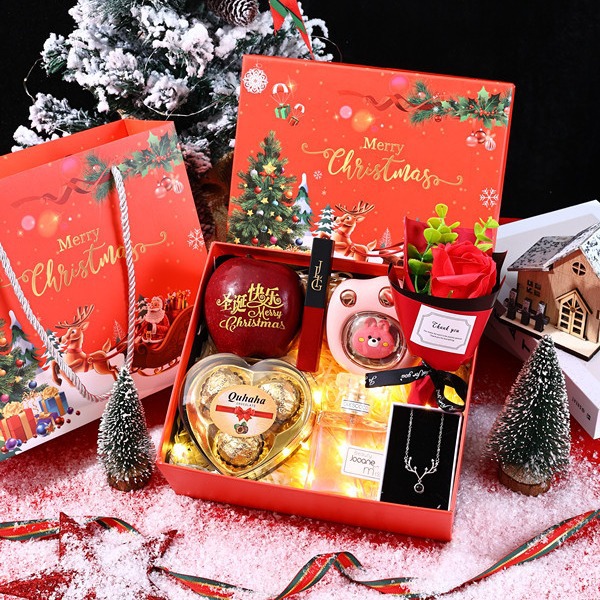 圣诞节平安夜送老婆女友彩妆创意礼盒套装手提惊喜暖心生日礼物