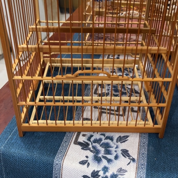 钱***元木绣眼穿丝板笼榫头笼