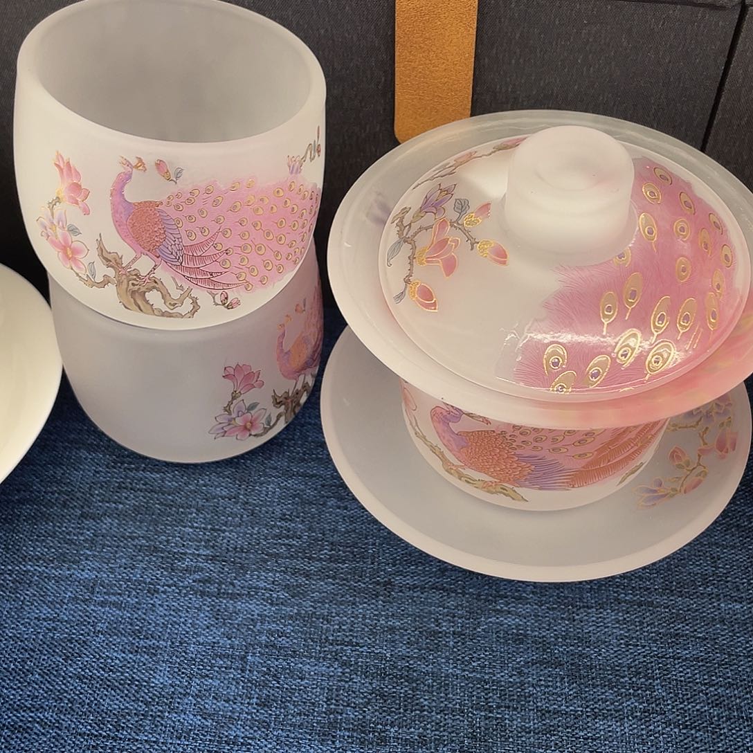 陶景德陶瓷盖碗茶具