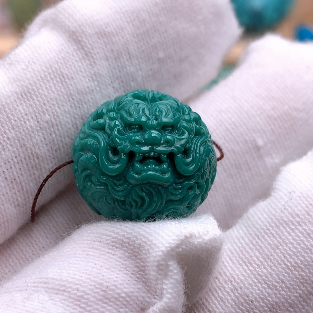 未镶嵌绿松石龙珠