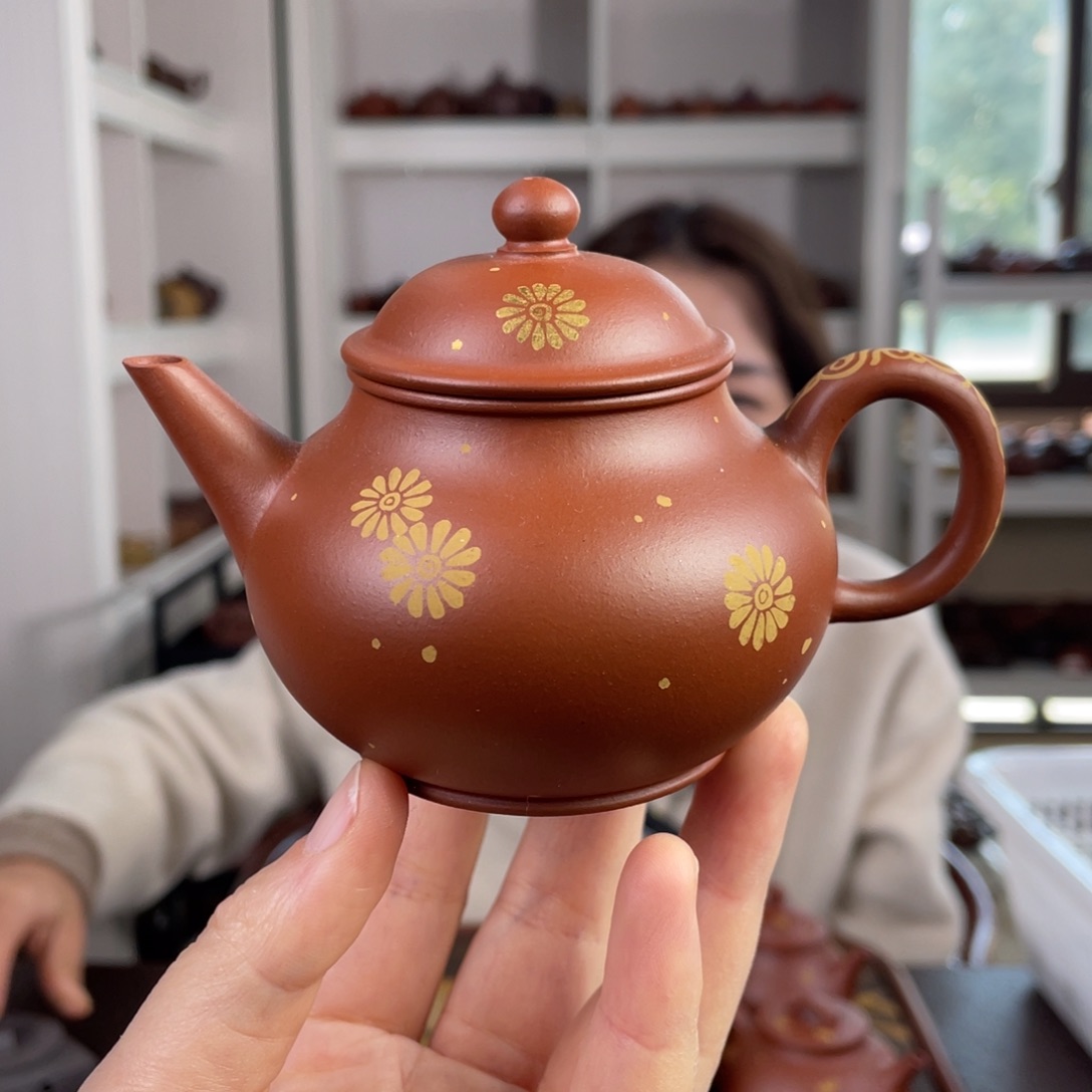 紫砂茶壶朱泥芭乐水平160cc