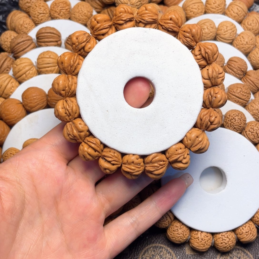 桃木@**玛桃核手串15+蟠桃