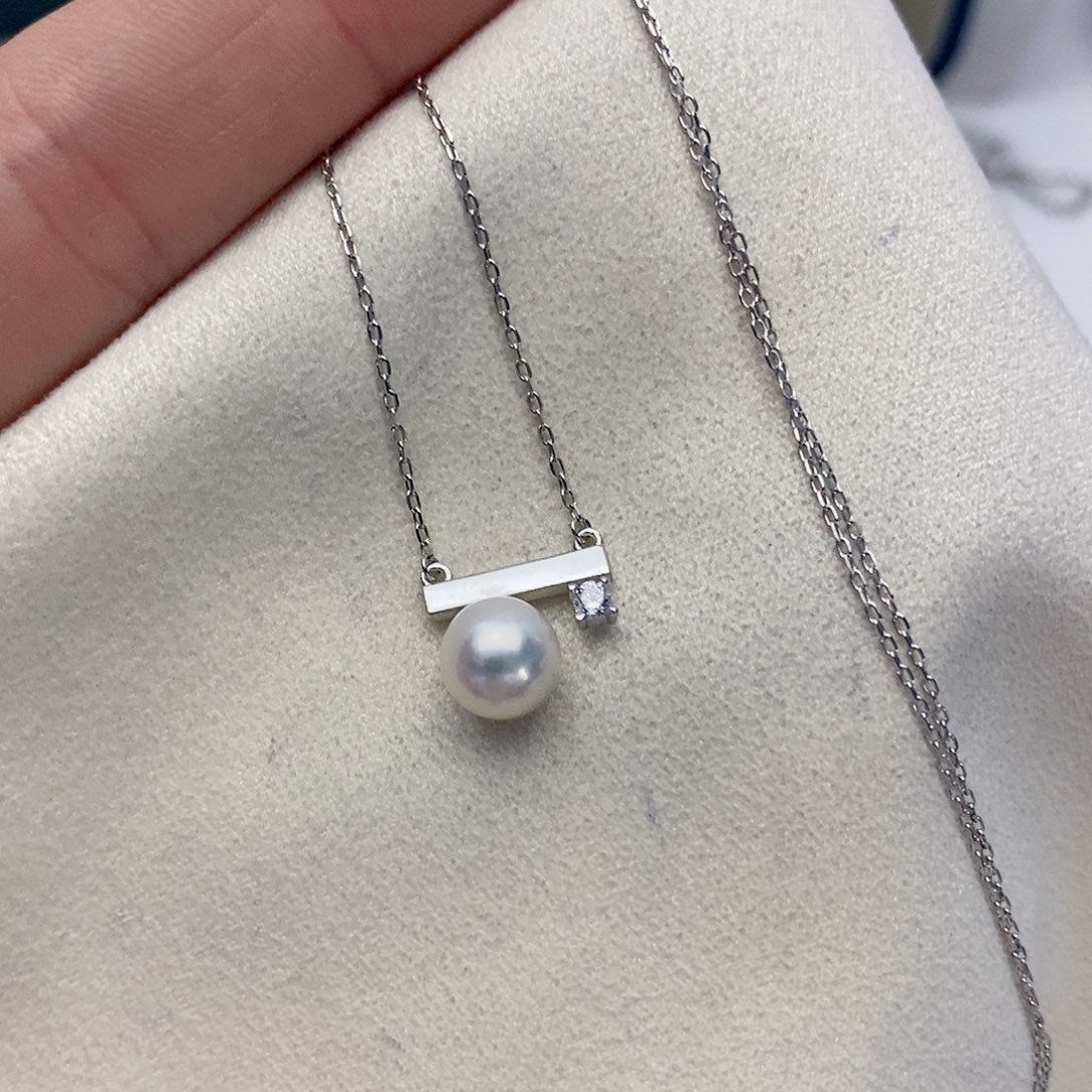 【闪购商品】海水珍珠颈饰银S925镶嵌34