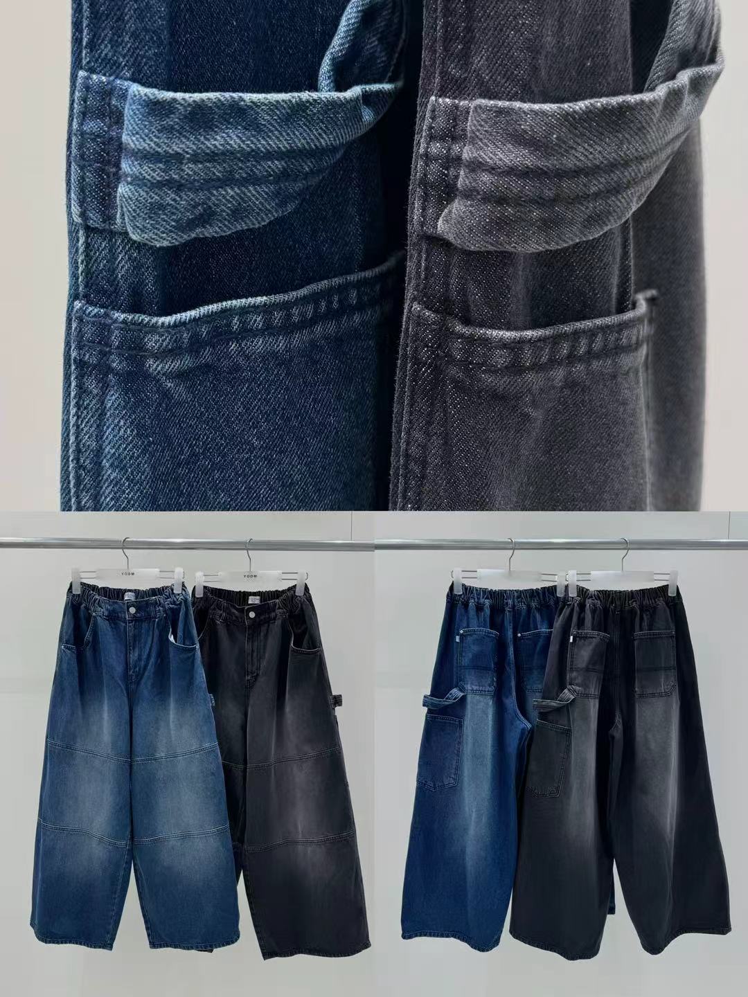 yoom双横条牛仔裤【no退no换】、