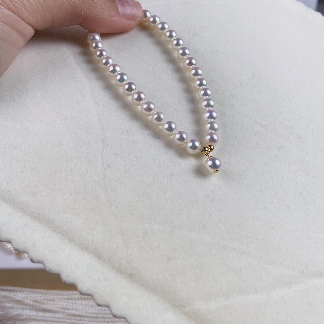 淡水珍珠手绳银S925镶嵌