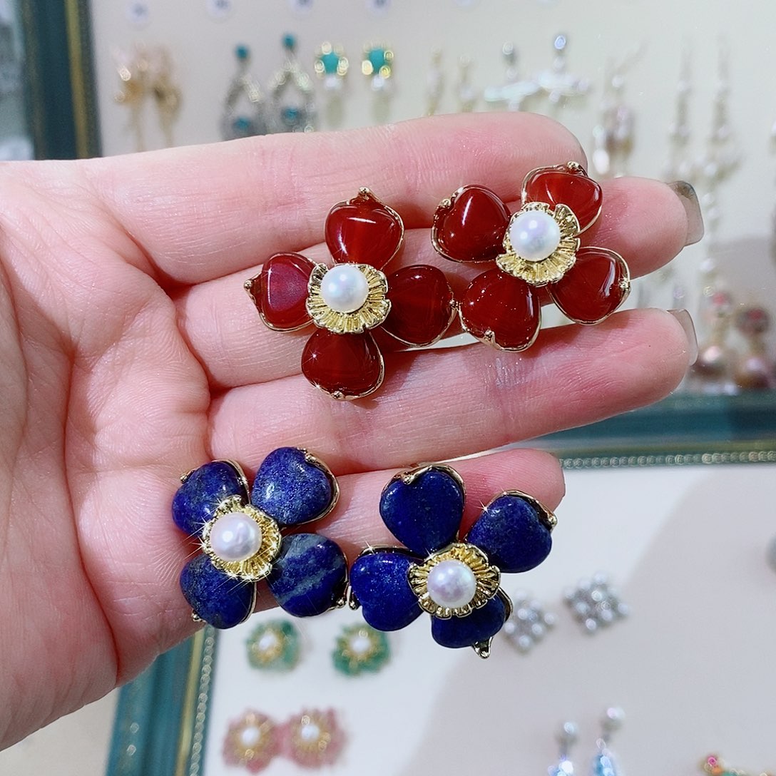 查罗石合金耳钉耳钉