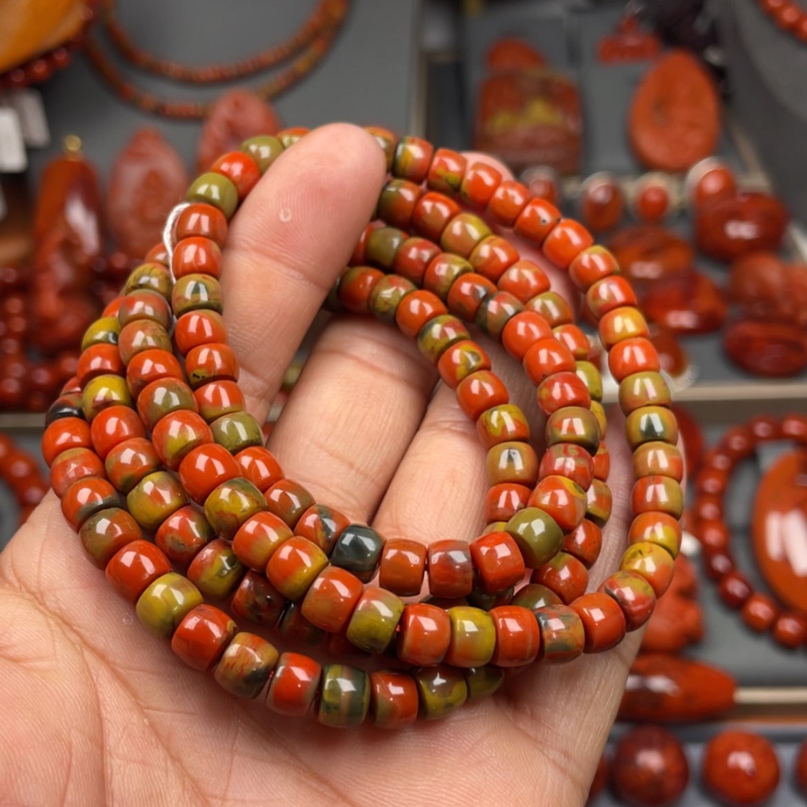 【闪购商品】南红玛瑙珠宝奇石未镶嵌多圈6