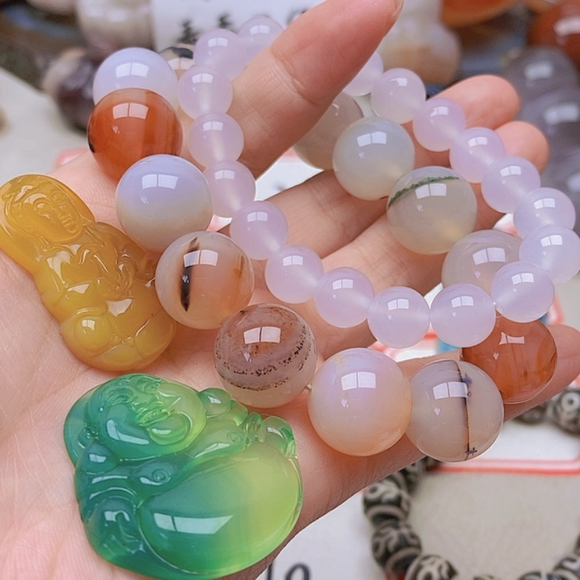 【闪购商品】未镶嵌玛瑙/玉髓珠宝半成品水**亭