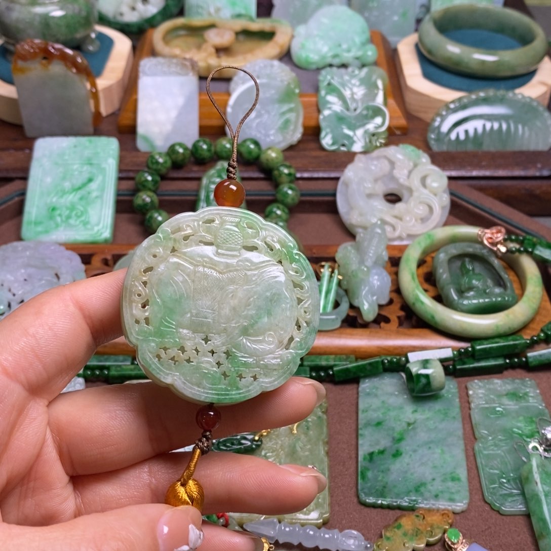 ****竹翡翠未镶嵌颈饰111111111111111