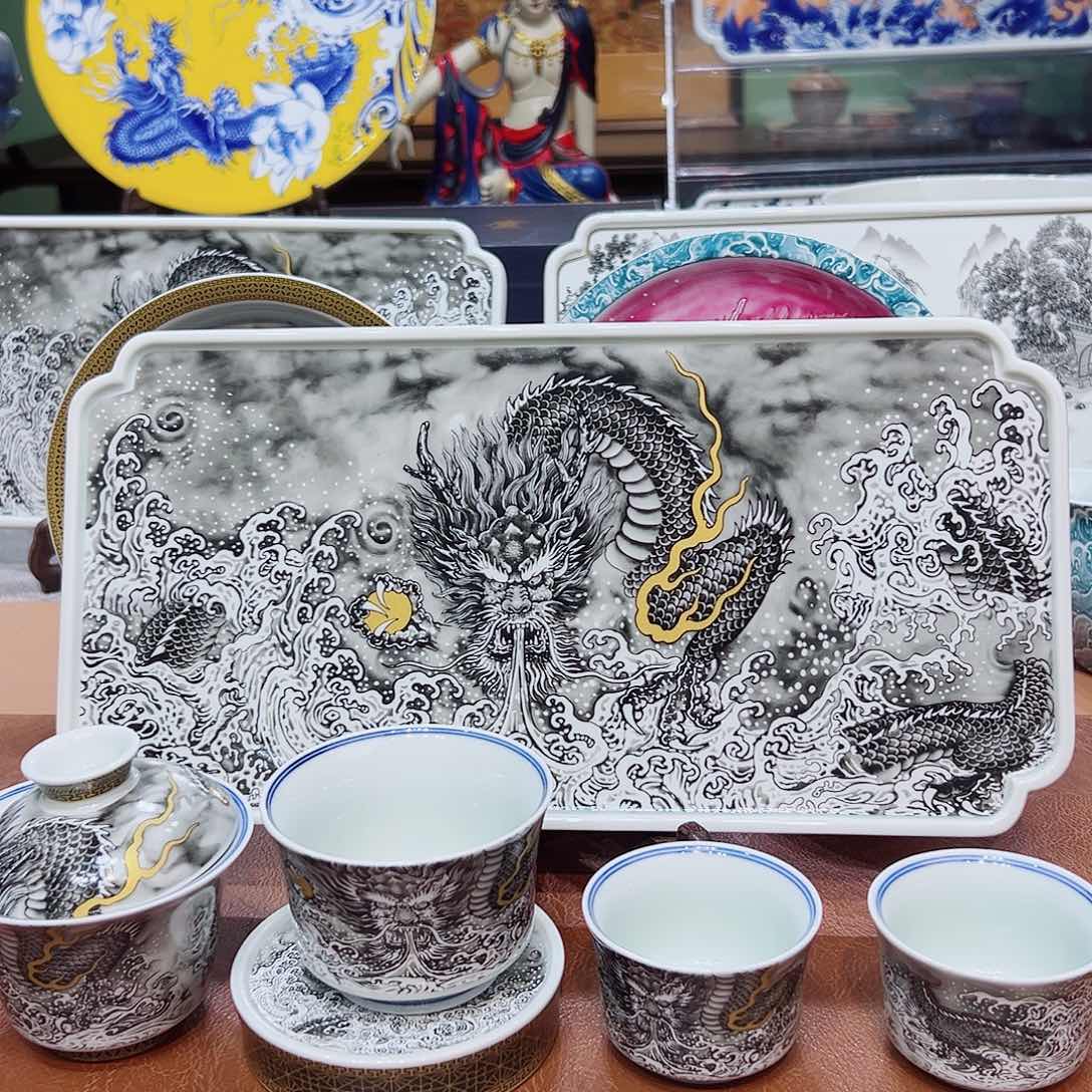 摆件景德镇陶瓷艺术展演区艺术