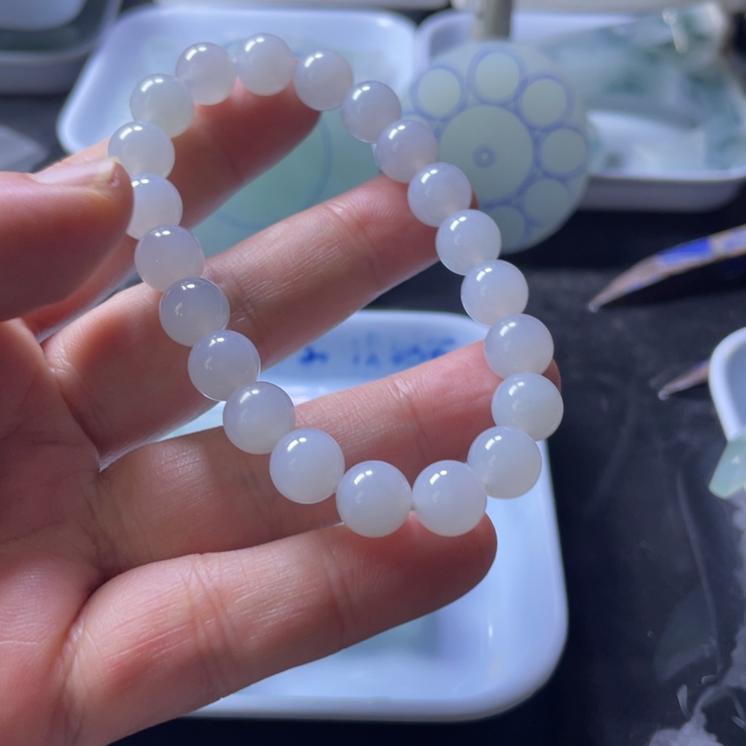 翡翠未镶嵌手链成品直发