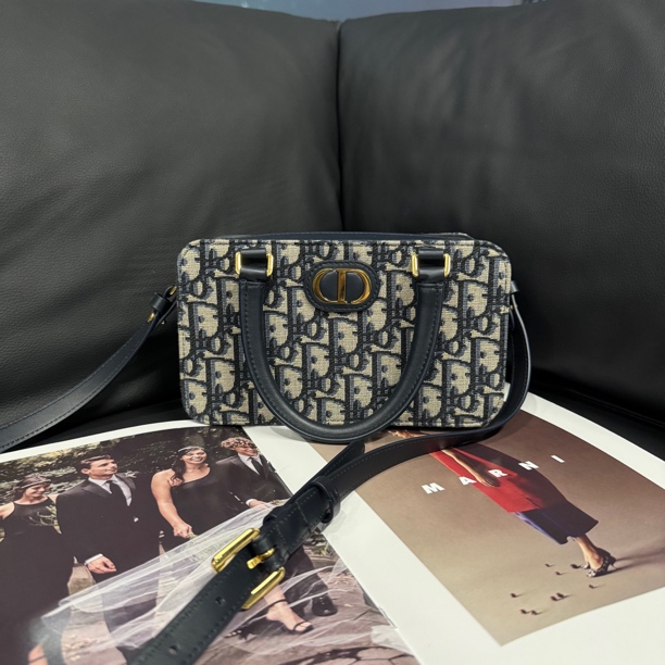 99新 DIOR/迪奥 老花新款盒子包/xg