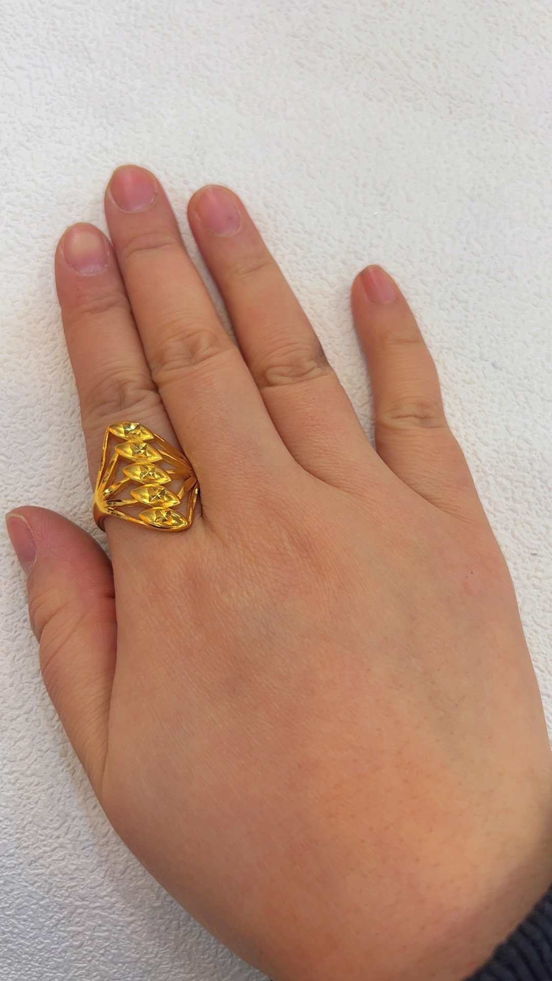 铜合金亚克力戒指 精致大花款精美女戒活口气质戒指13