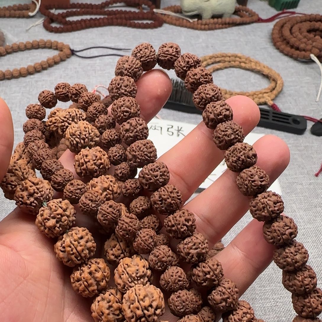 嘿****金刚菩提吊坠方墩梅花加南瓜➕凹底