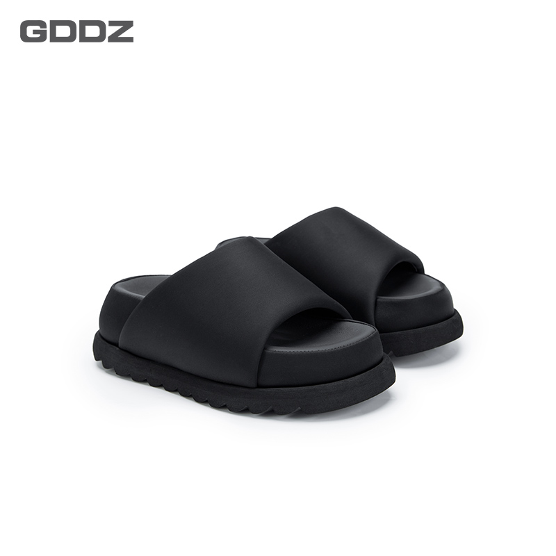 网红防滑青春潮流休闲夏季复古ins一字拖厚底潮流百搭GD-250305