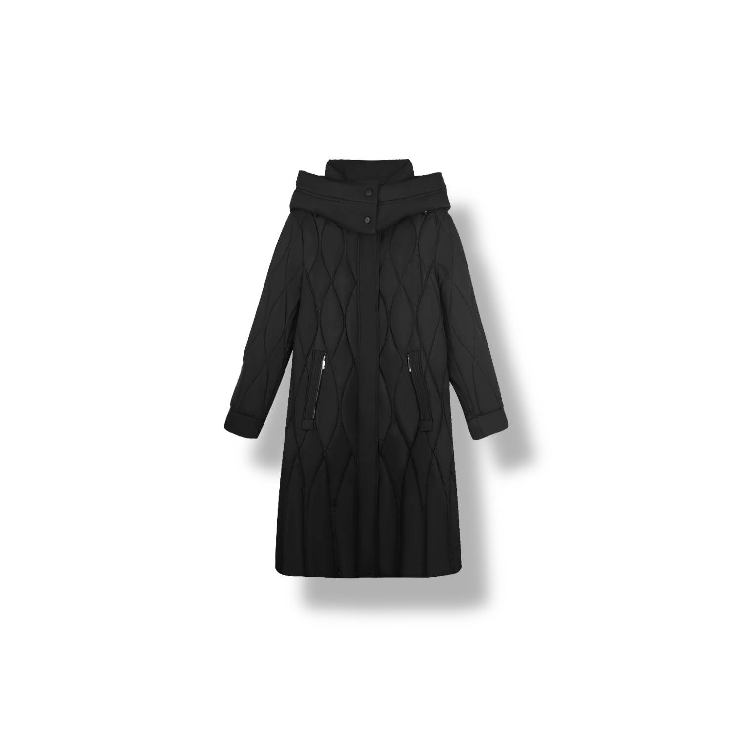 24s冬季新款时尚百搭连帽中长款羽绒服 （24Y0606）【652】