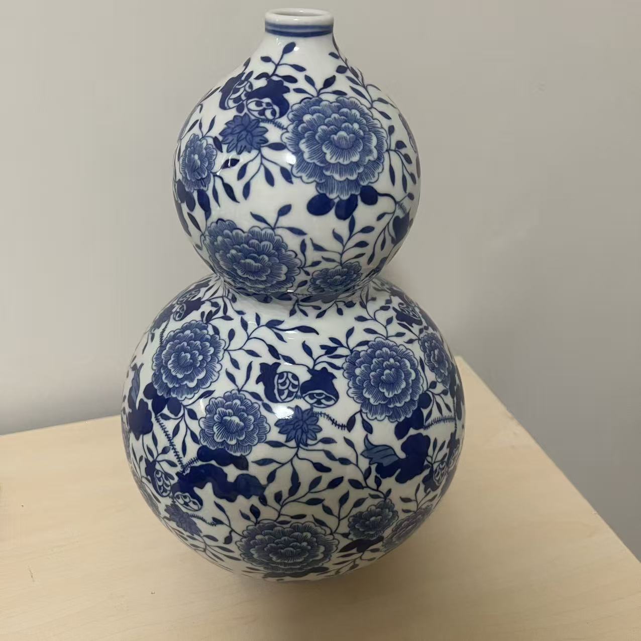 景德镇陶瓷牡丹葫芦