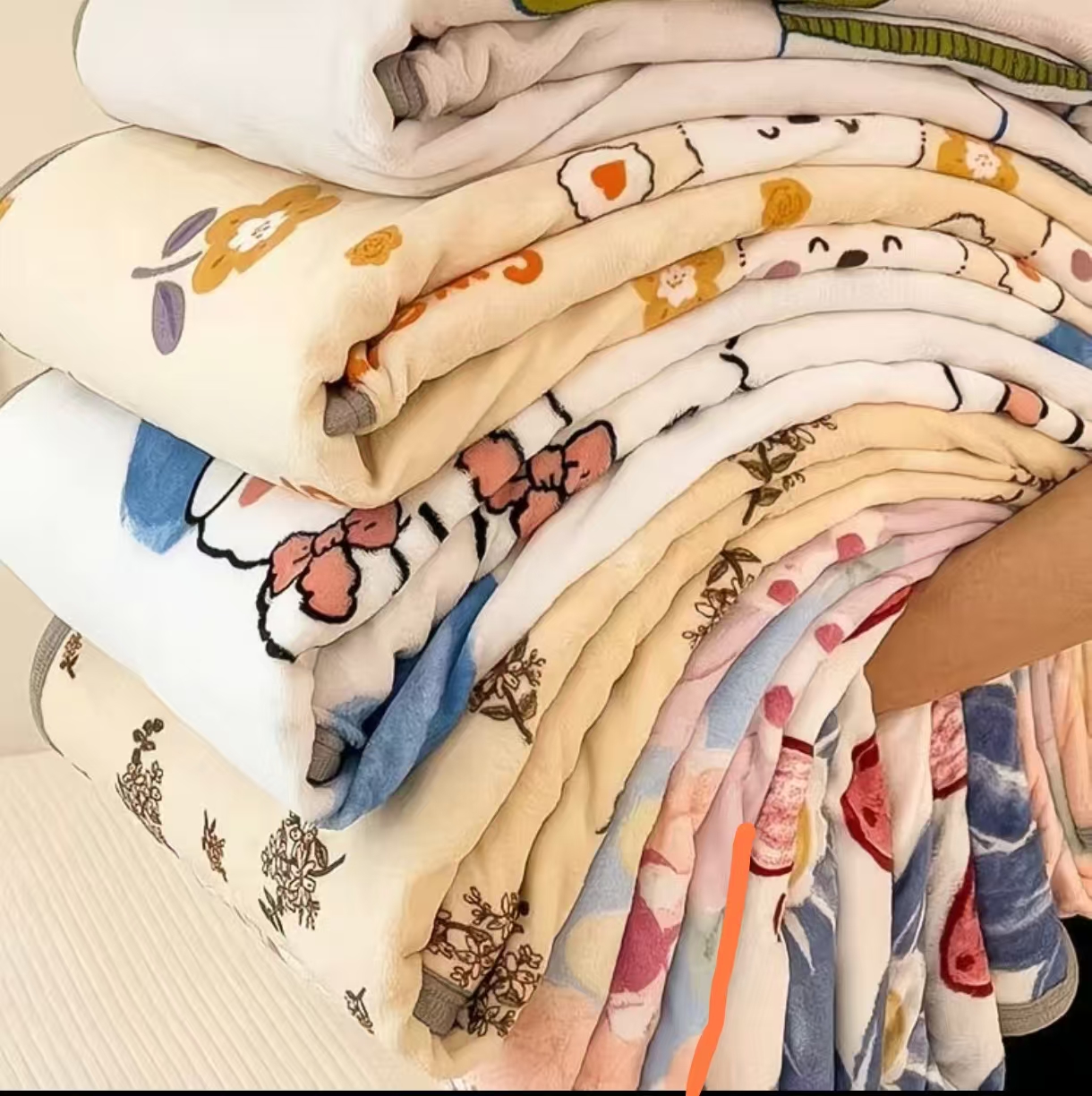 双11大尺寸毛毯颜色不挑主播介绍下单柔软亲肤毛毯可机洗手洗