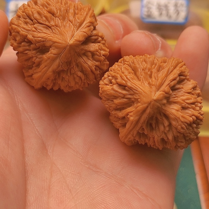 文玩核桃把件边35肚38全品大蒜头