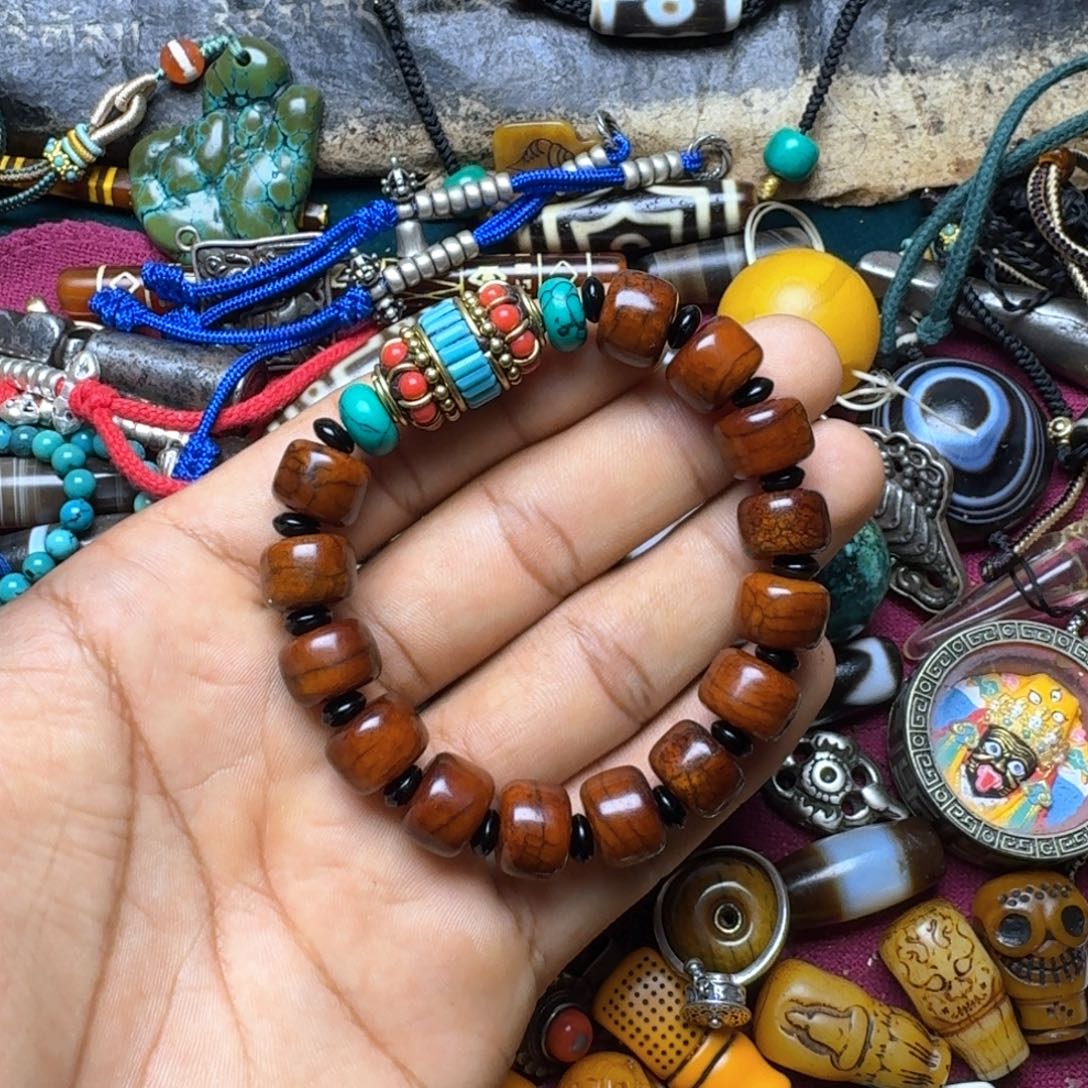 金刚菩提手串牦牛骨77