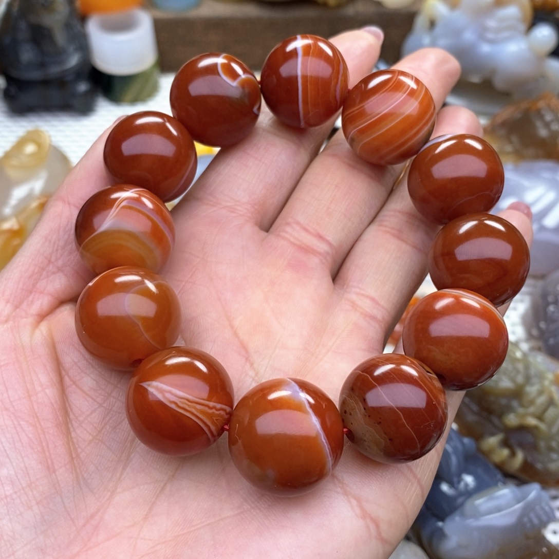 玛瑙/玉髓手串未镶嵌助**人