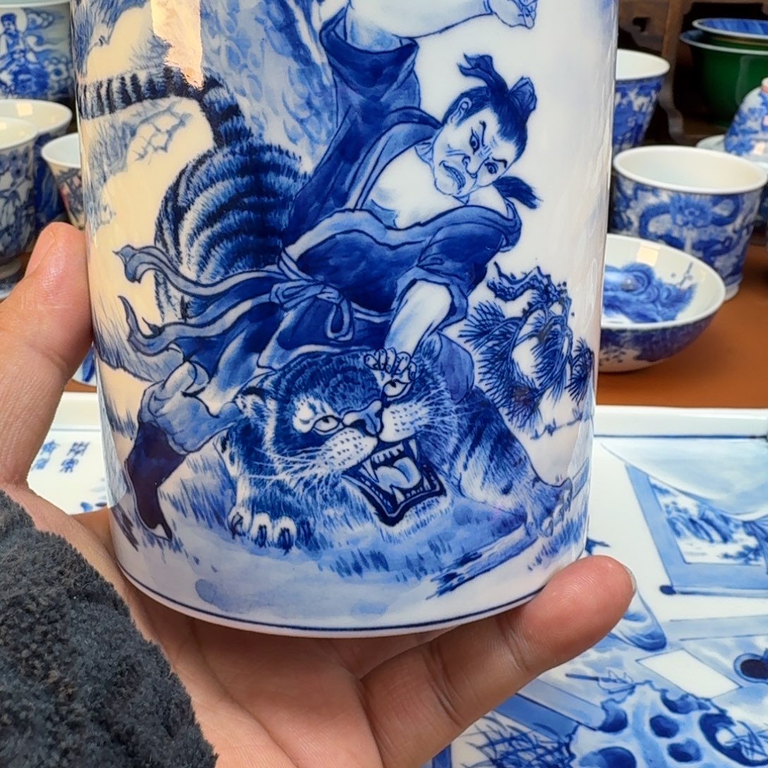 知***一杯子陶景德镇全手工手绘陶瓷