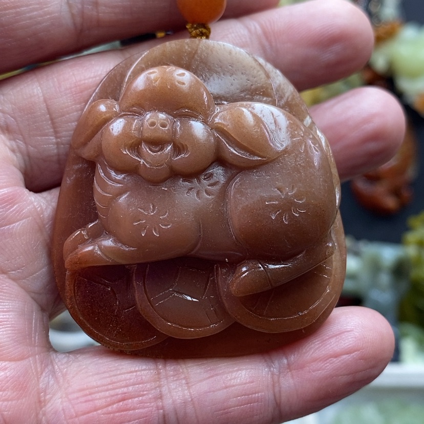 【闪购商品】蛇纹石玉吊坠未镶嵌