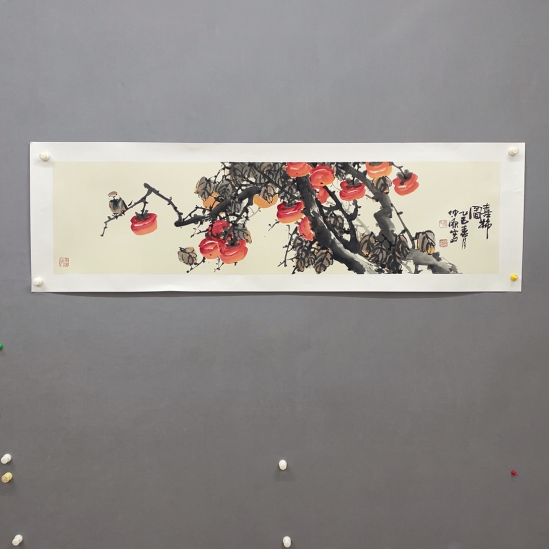 国画艺术家真人手绘