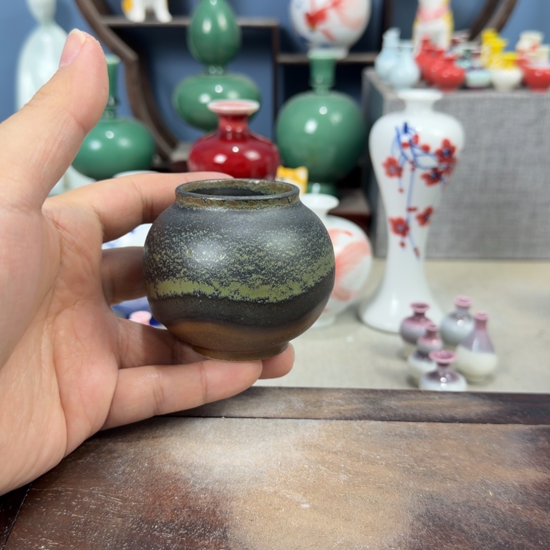 陶瓷手工小花器摆件