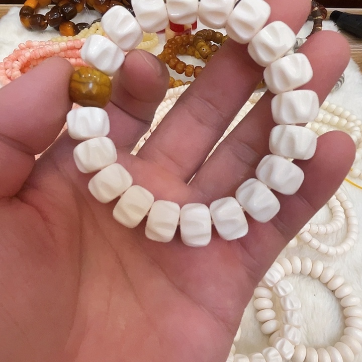 鹿骨手串/手链鹿骨卡14百香带顶珠