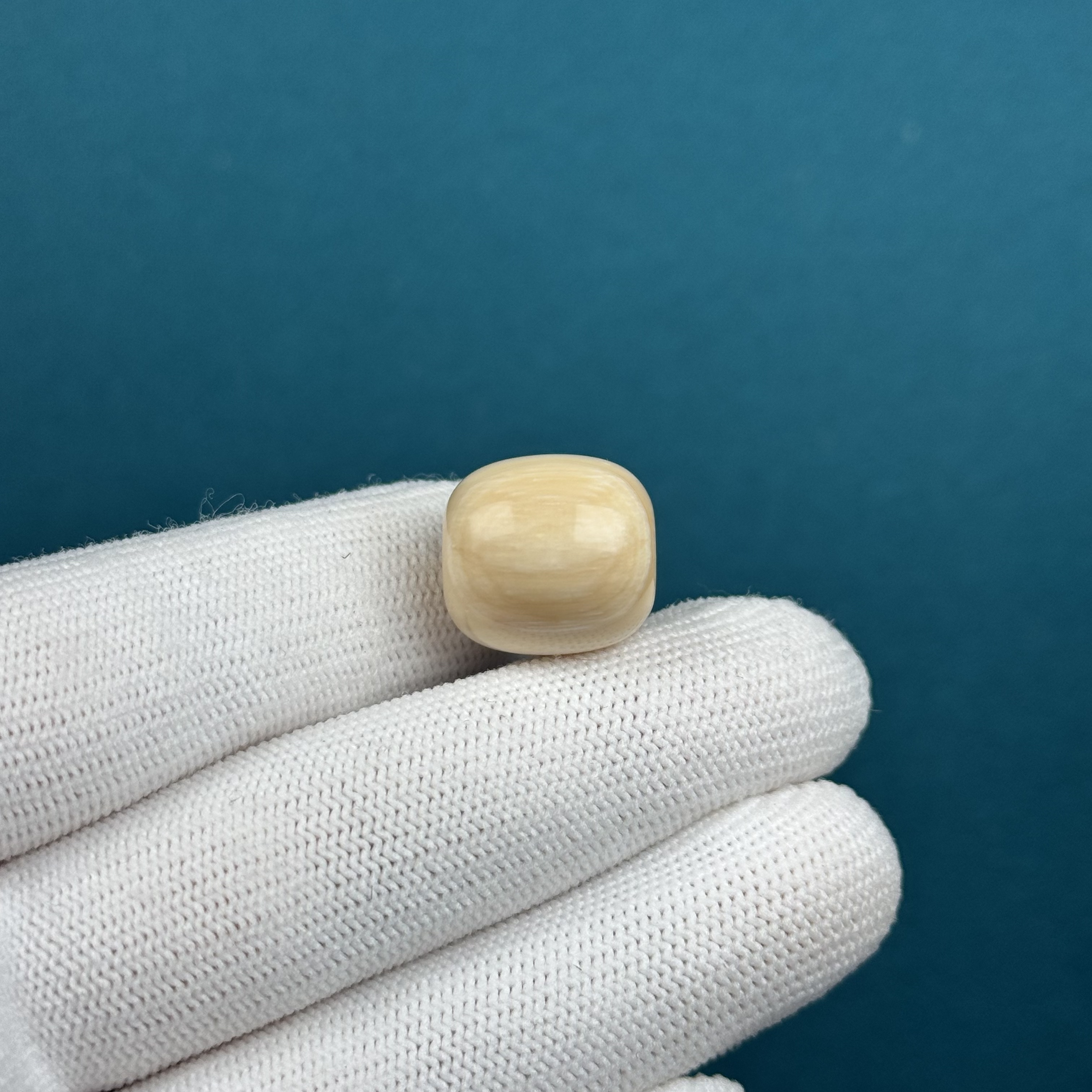 D92-54天然猛犸牙 【瑕疵特价】桶珠15.1*15.9mm支持复检假一罚十