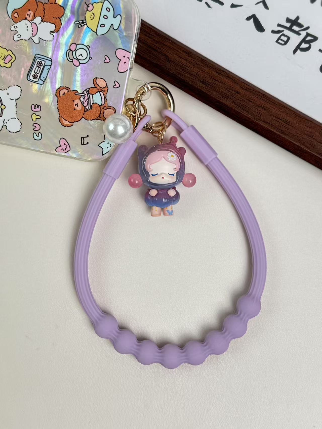 潮玩萌粒diy手机链条，笔刀