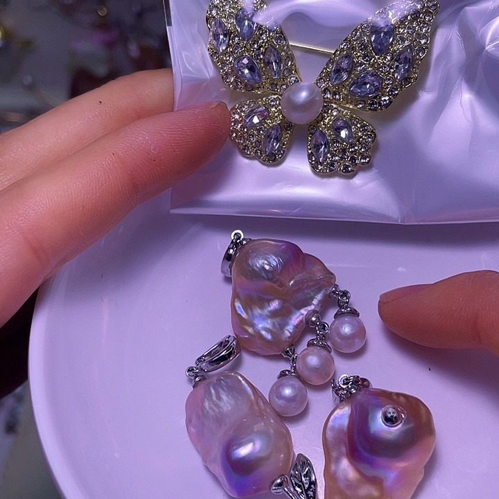 淡水珍珠颈饰合金14