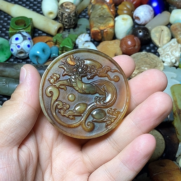 和田玉未镶嵌颈饰144