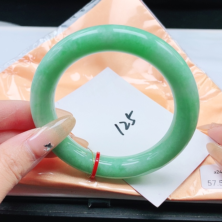 翡翠手镯未镶嵌57.5 圆条