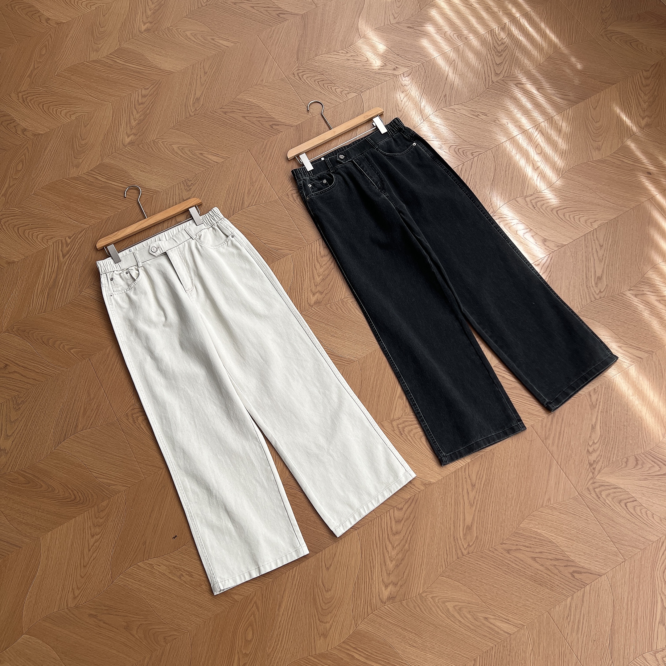 25/FW 休闲通勤小直筒休闲牛仔裤水洗复古休闲长裤时尚男士休闲裤