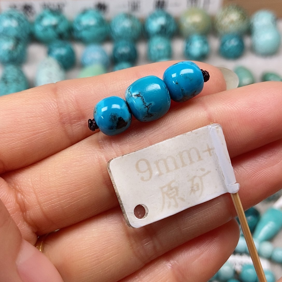 未镶嵌绿松石珠宝半成品