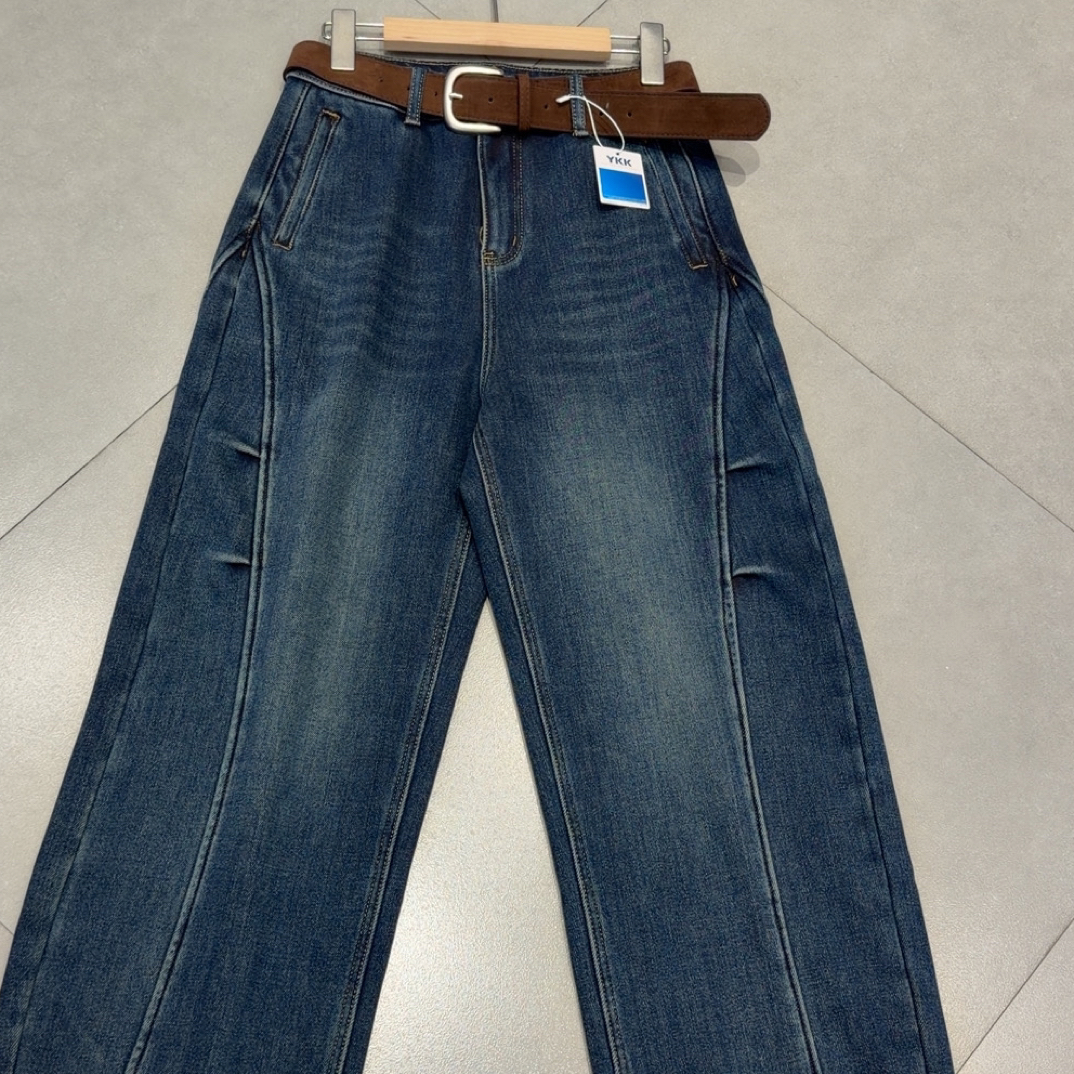 「可沐女装」冬款上新，时尚，百搭，休闲加绒加厚弯刀裤99112