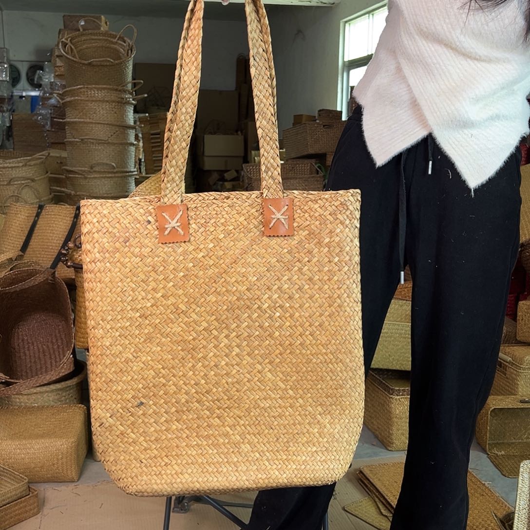 草编草编包/草编收纳盒带瑕疵