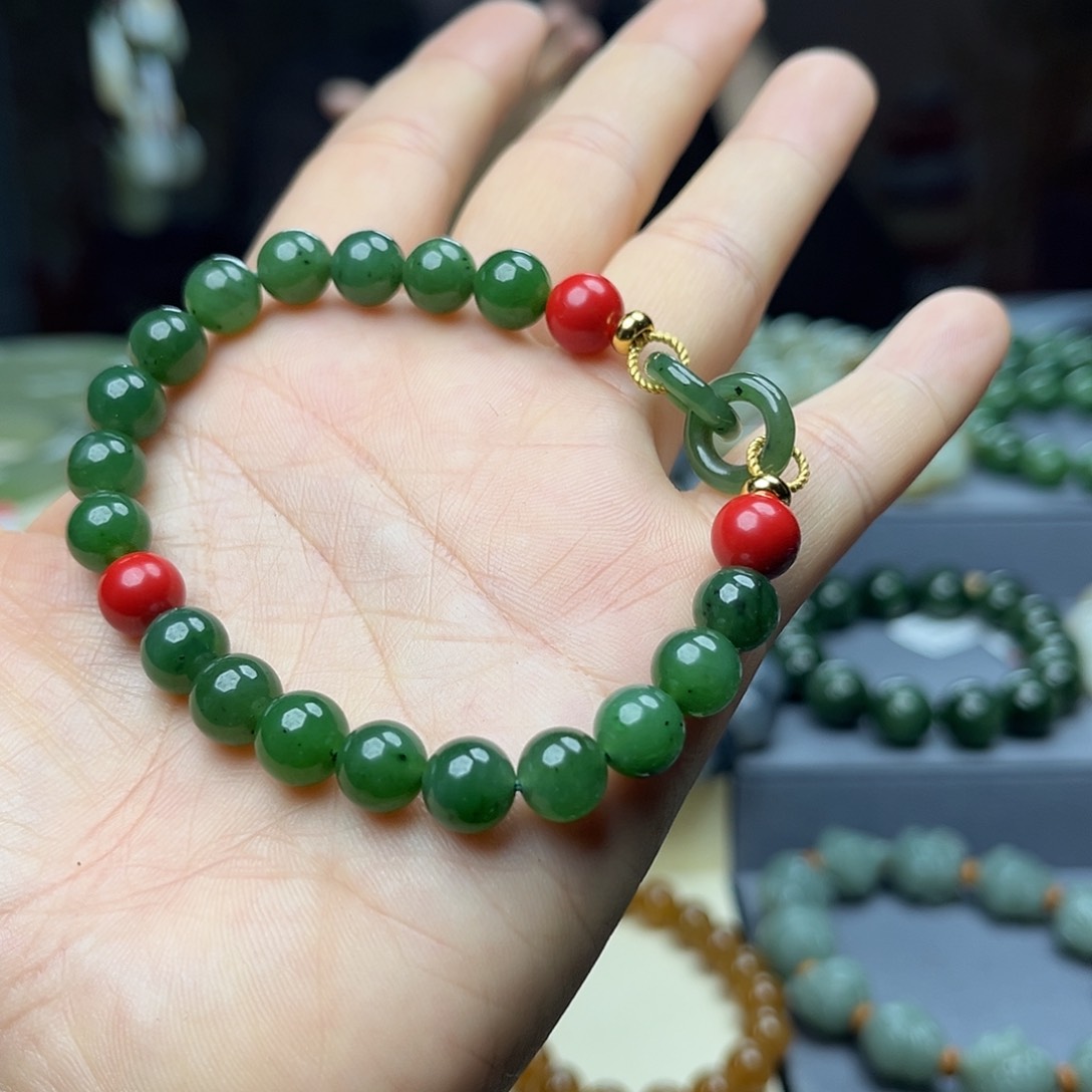 和田玉手链未镶嵌